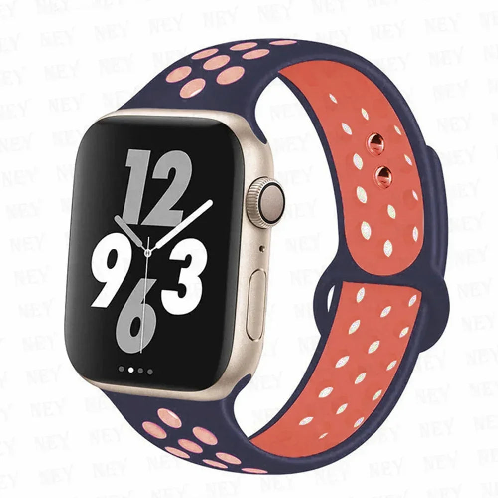 Silicone Sport Straps for Apple Watches