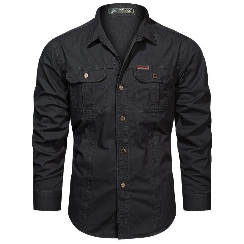 New Mens Casual Cotton Shirt  Long Sleeve