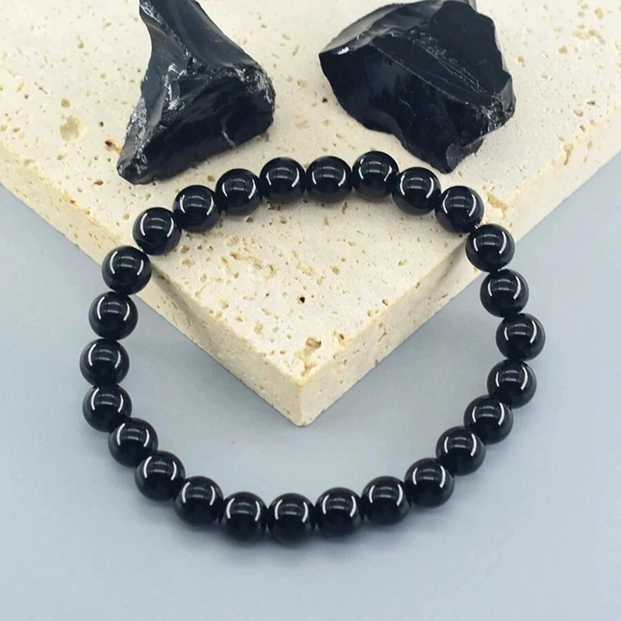 Nature Onyx Obsidian Bracelet Handmade