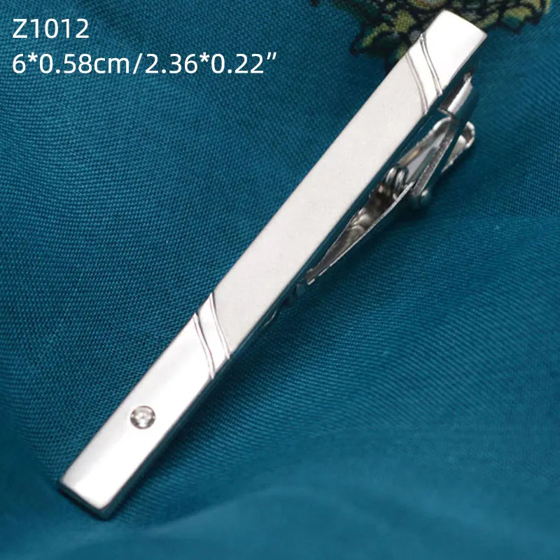 Tie Clips For Men Necktie Clasp Gentleman Crystal