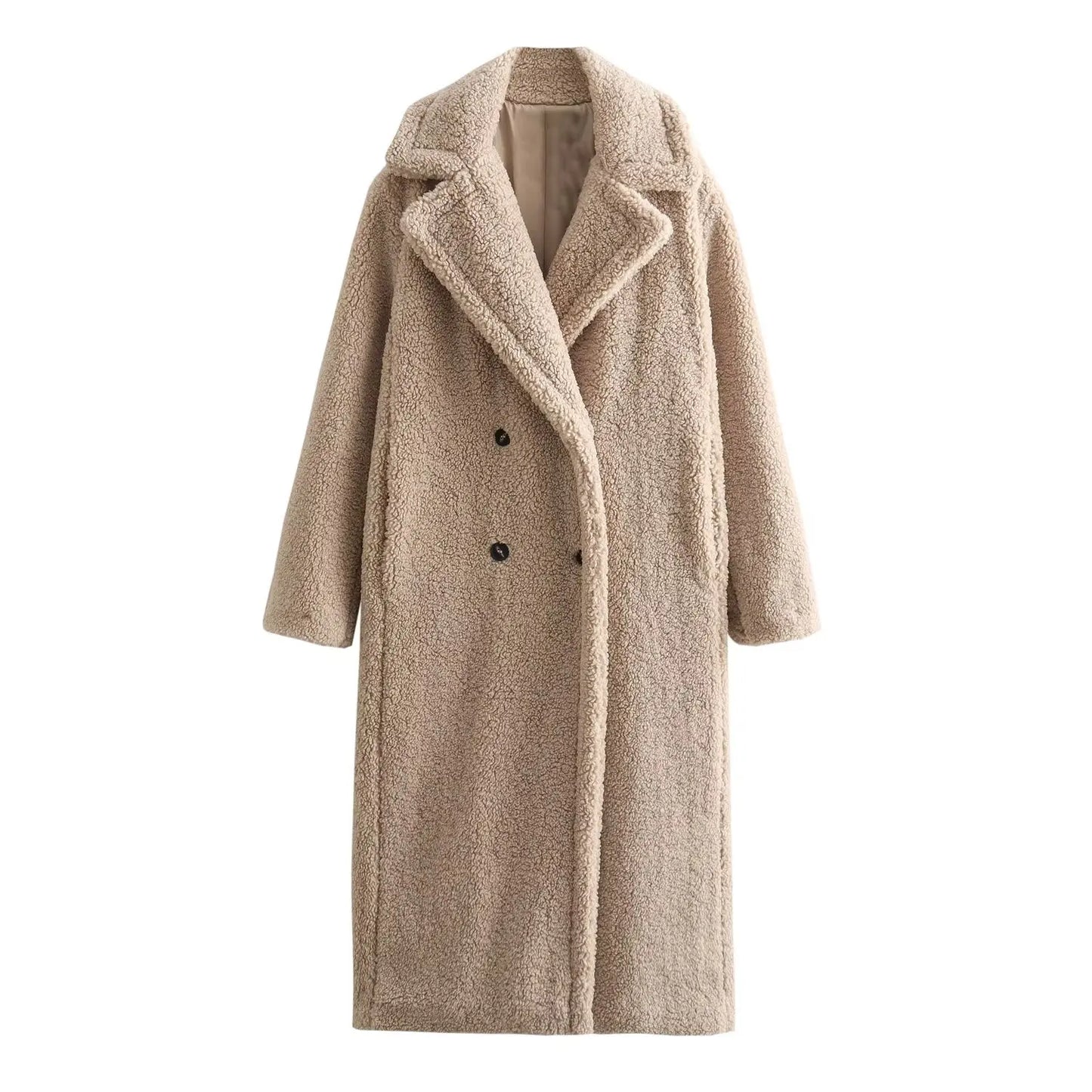 Womens Chic Vintage Teddy Coat