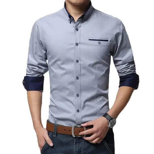 Newest Cotton Mens Smart Shirt 2024