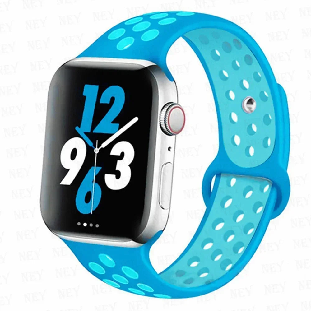 Silicone Sport Straps for Apple Watches