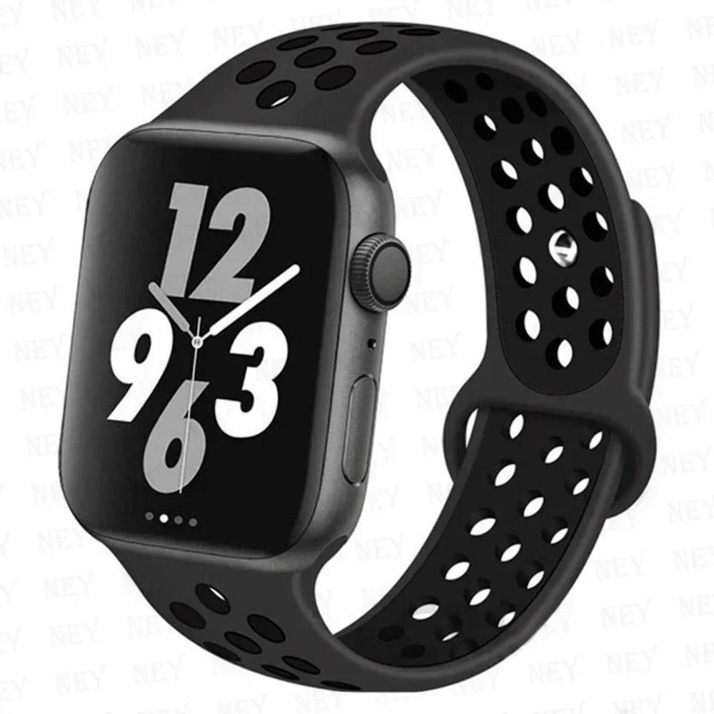 Silicone Sport Straps for Apple Watches