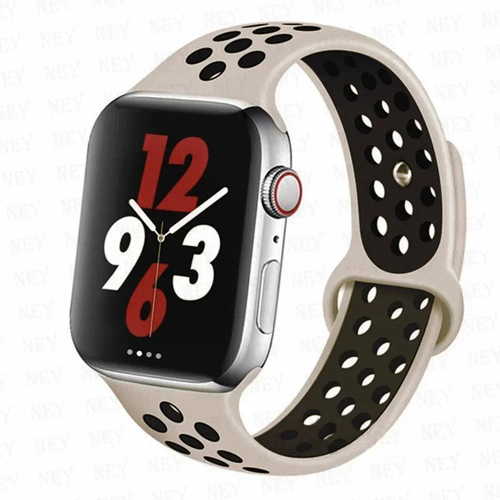 Silicone Sport Straps for Apple Watches