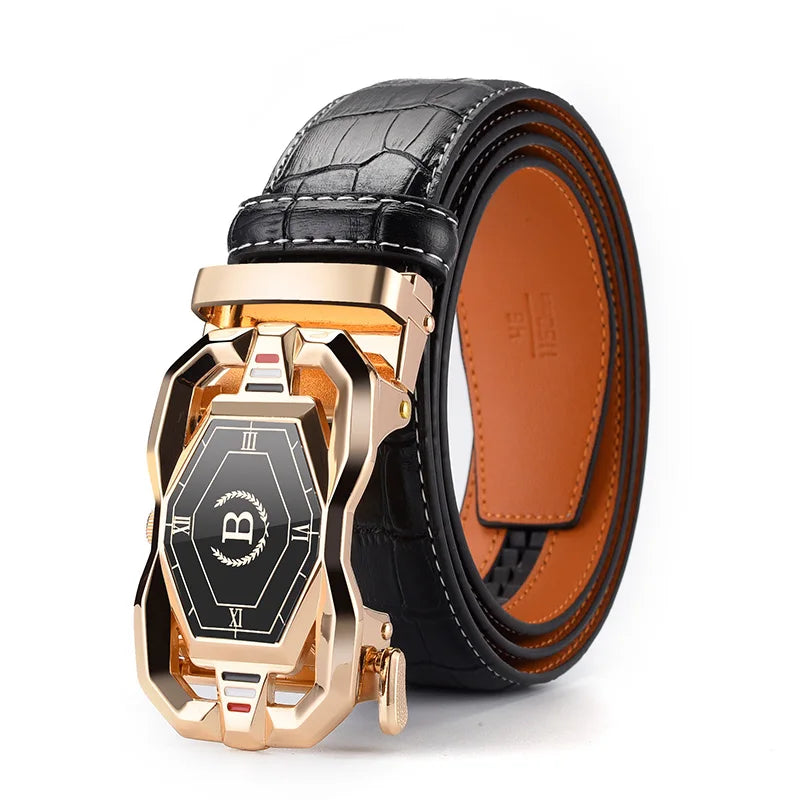 HCDW Men's Luxury Genuine Leather Belts