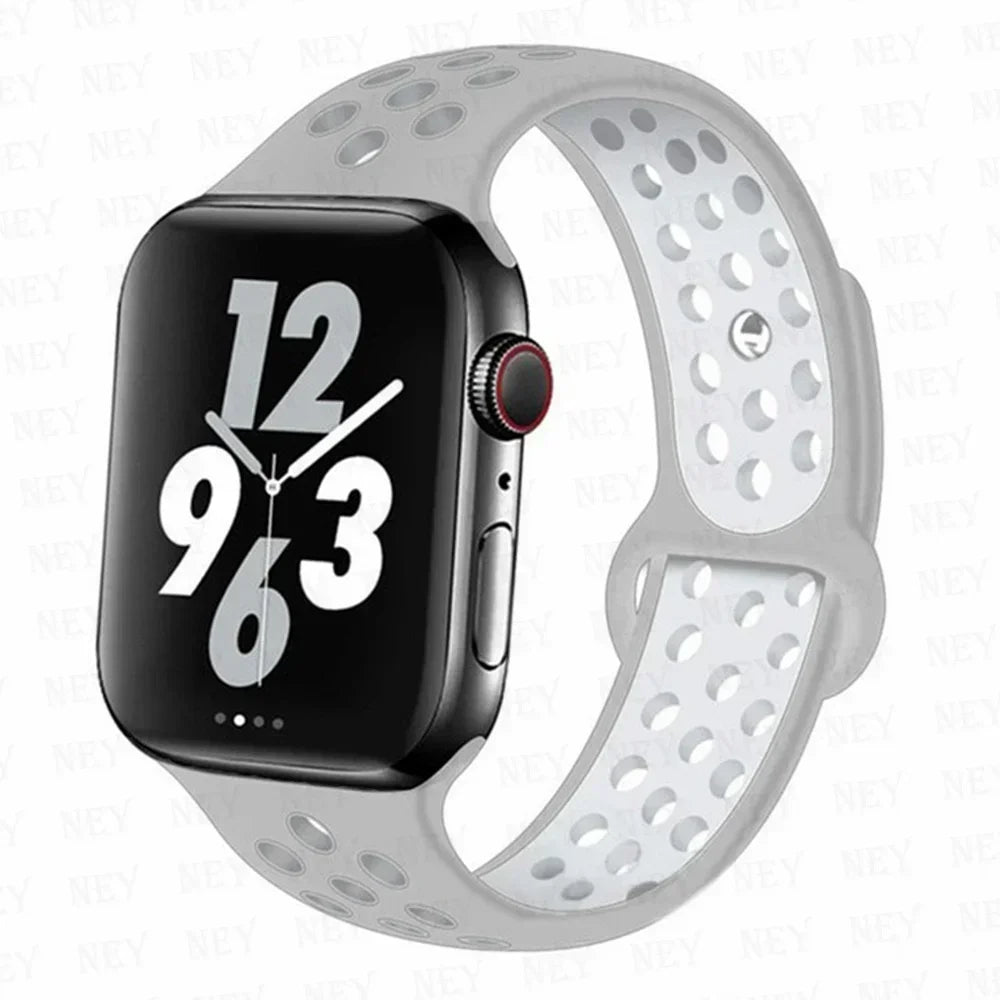 Silicone Sport Straps for Apple Watches