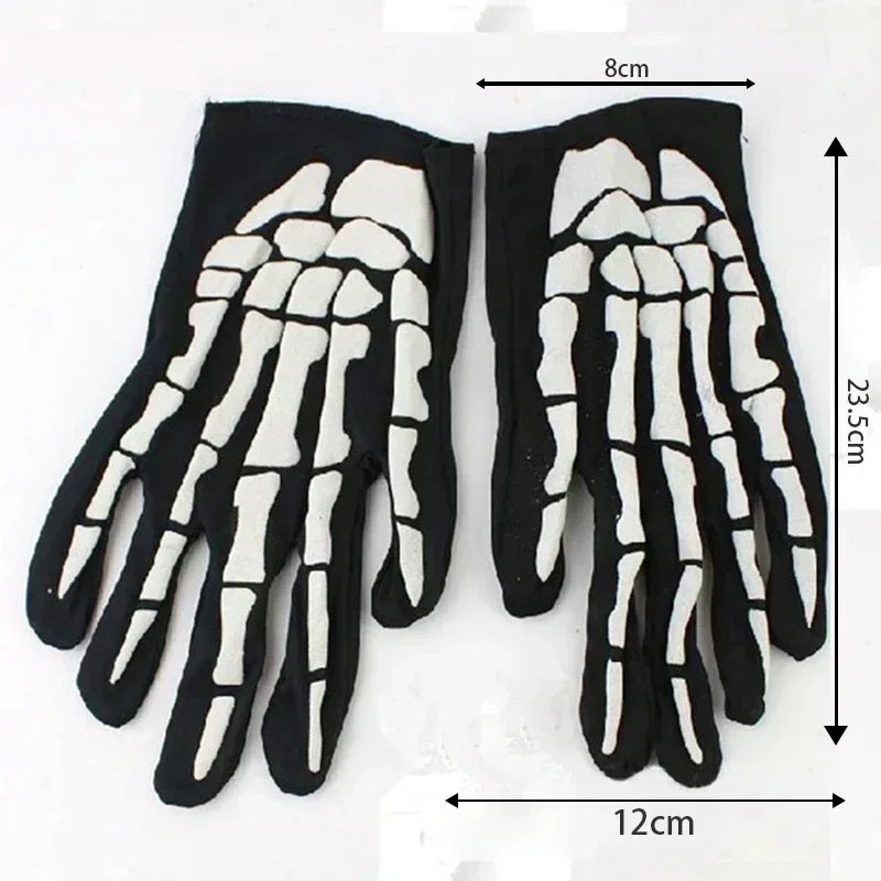 Mens Skull Claw Gloves