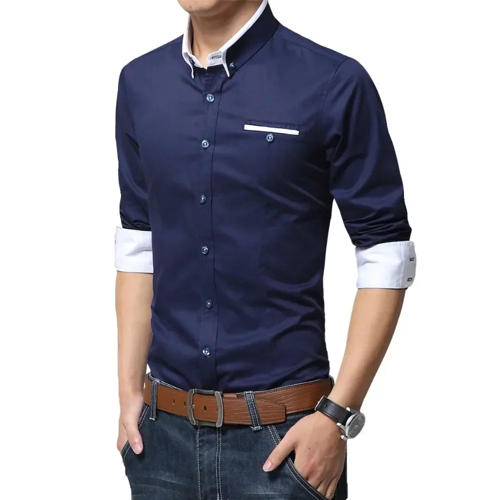 Newest Cotton Mens Smart Shirt 2024