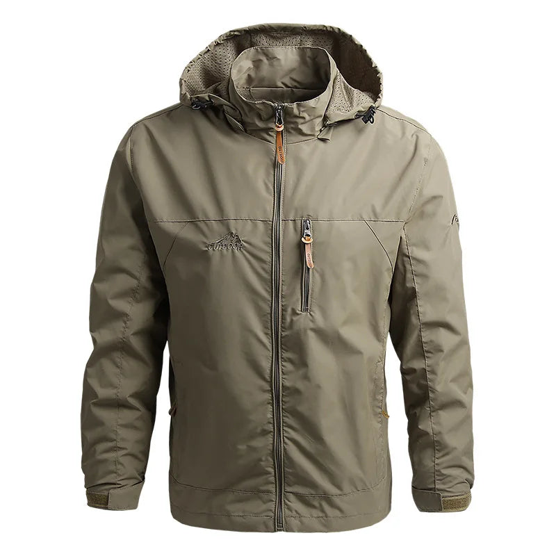 Windbreaker Waterproof Jacket Outdoor Hooded