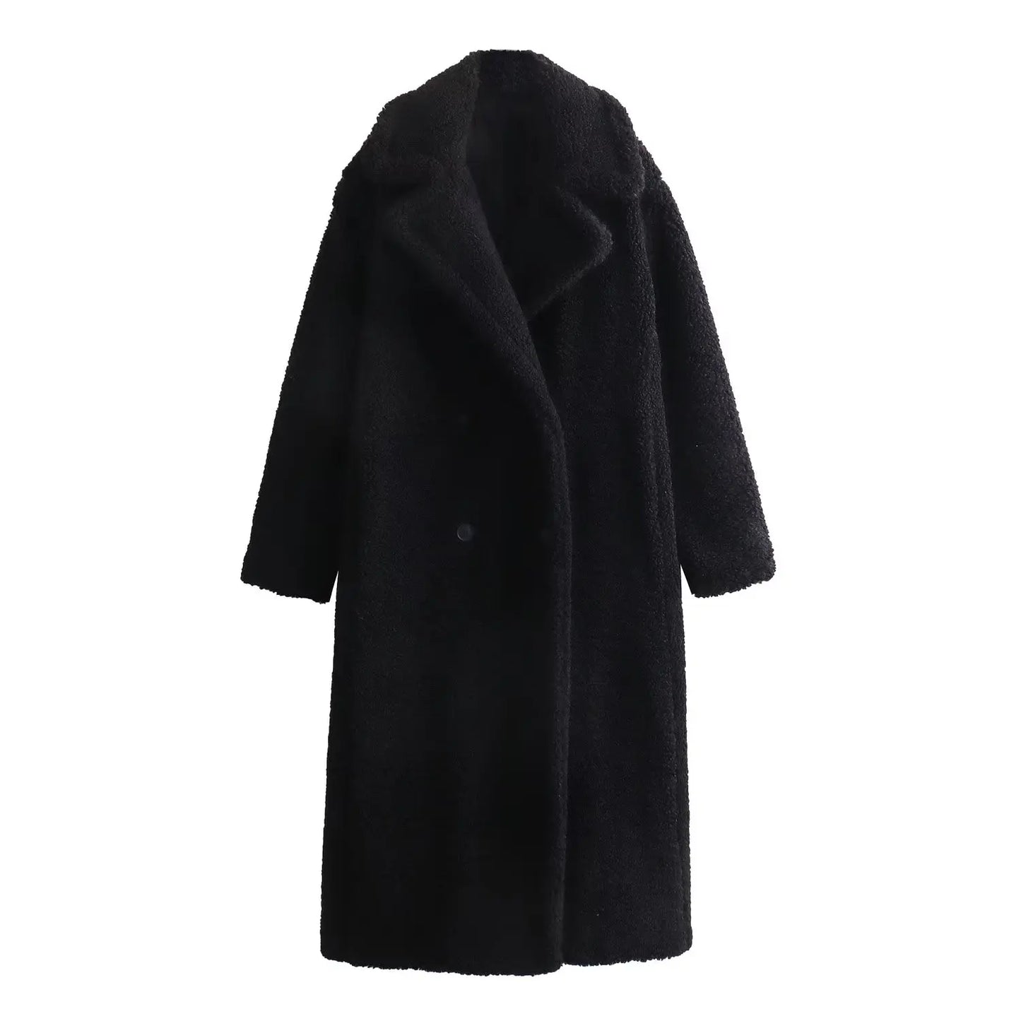 Womens Chic Vintage Teddy Coat