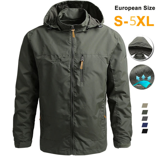 Windbreaker Waterproof Jacket Outdoor Hooded