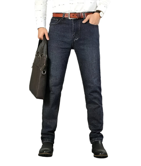 New Smart Men's Jeans  - Straight Stretched Denim