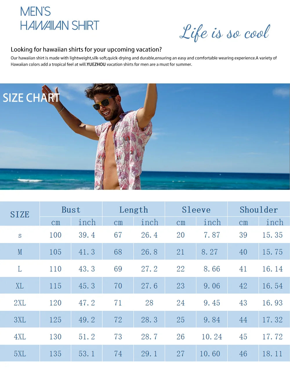 Mens Short-Sleeved Shirt And Beach Shorts Set 2024