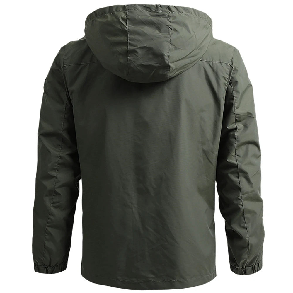 Windbreaker Waterproof Jacket Outdoor Hooded