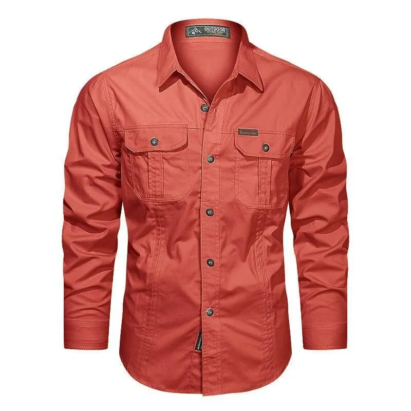 New Mens Casual Cotton Shirt  Long Sleeve