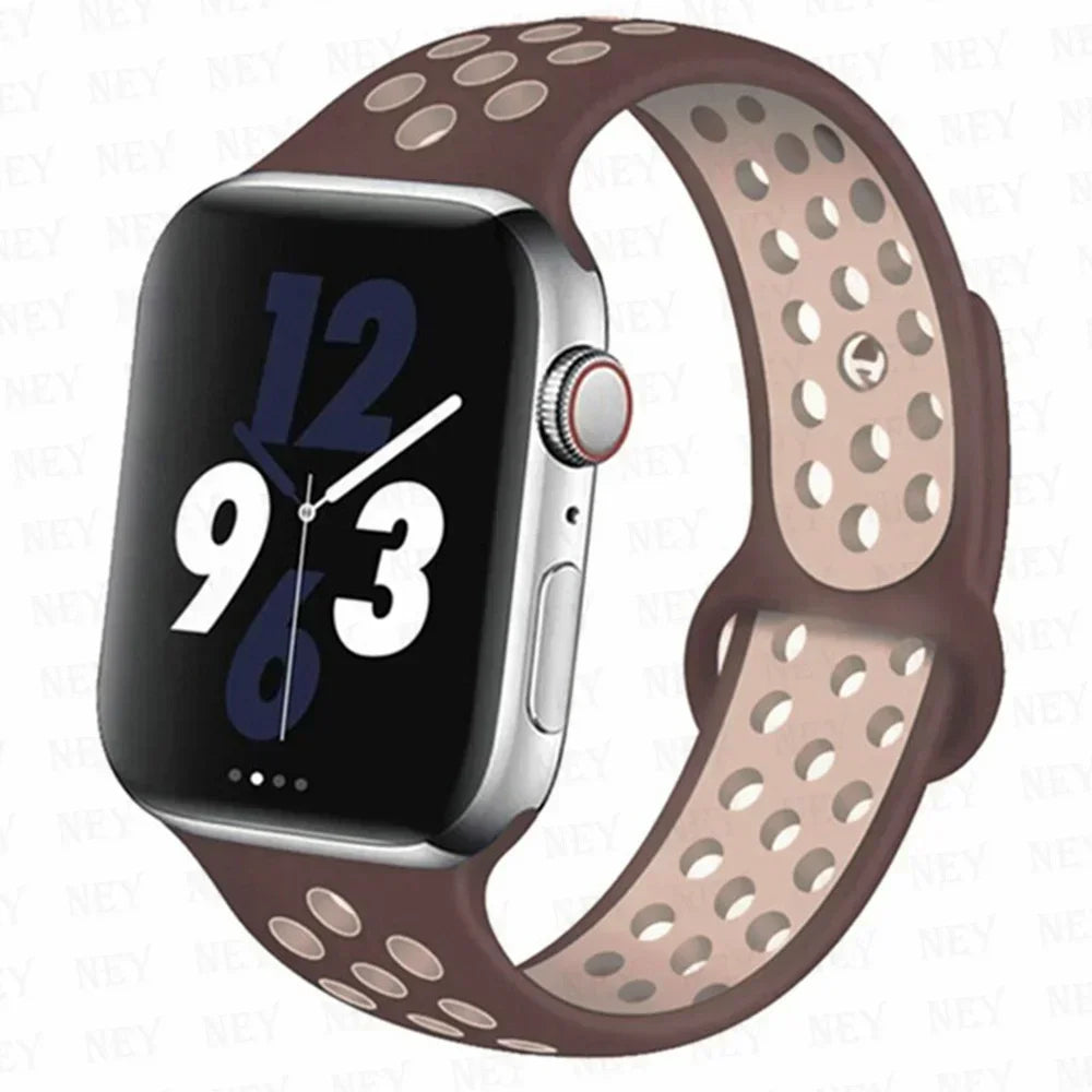 Silicone Sport Straps for Apple Watches