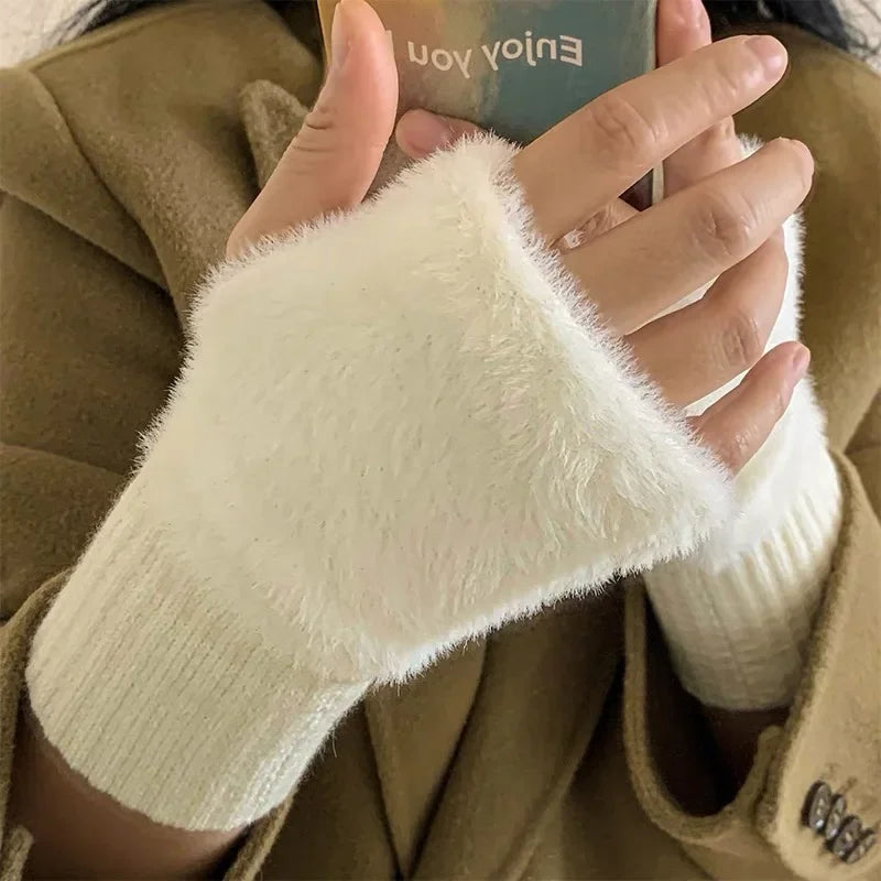 Luxury Fleece Finger Less Gloves