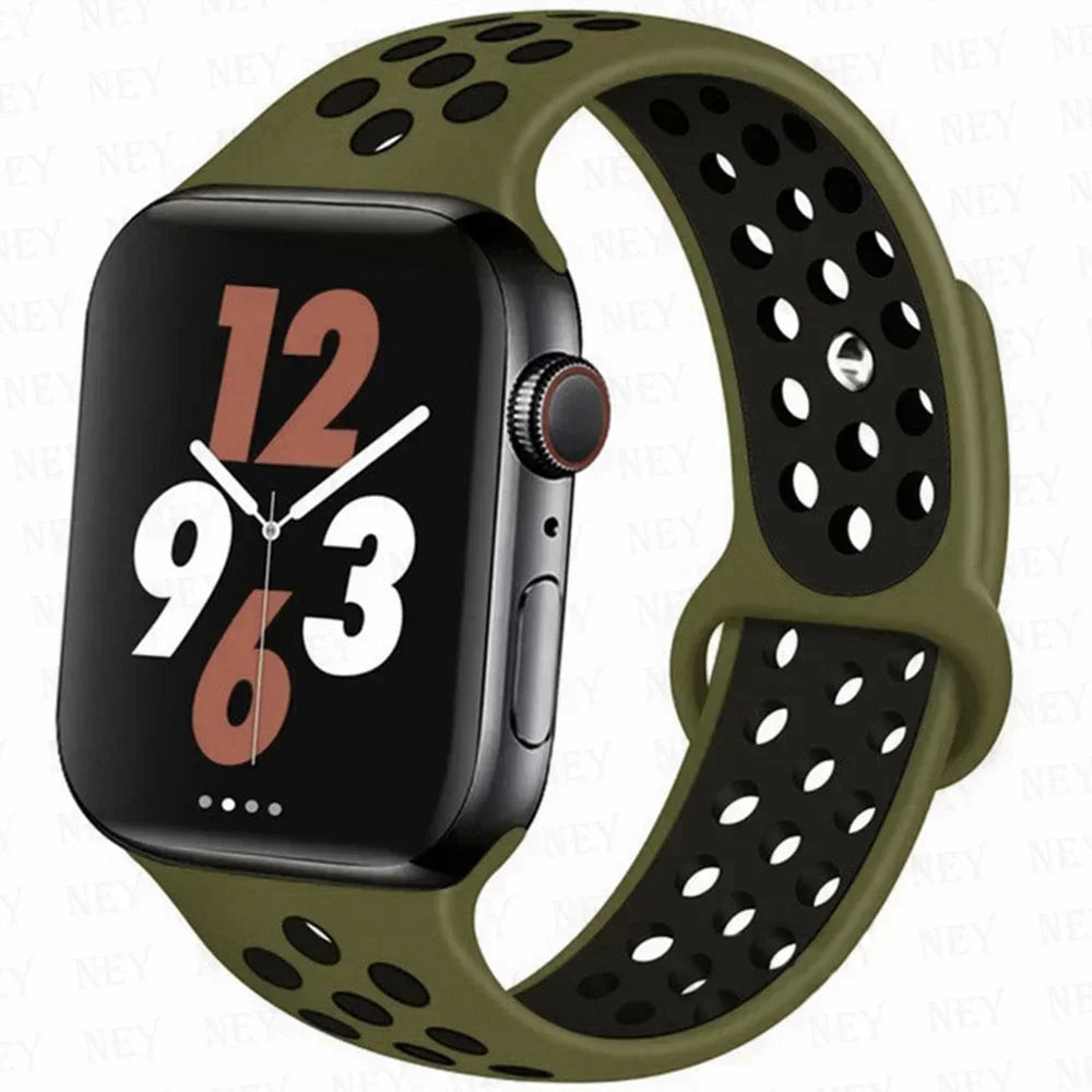 Silicone Sport Straps for Apple Watches