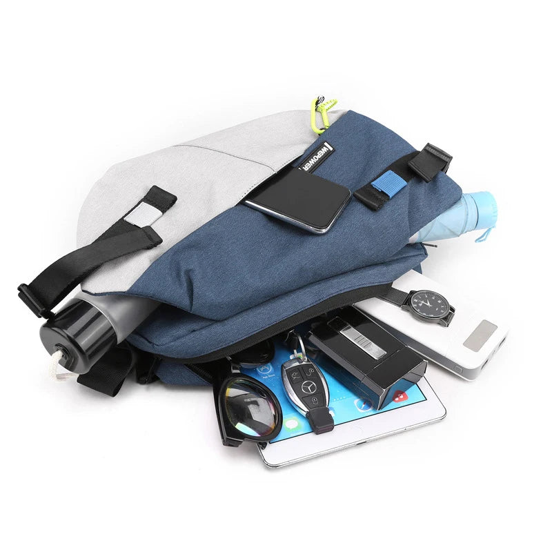 Nylon Panel Waist Pack - Chest & Belt Bag for Travel