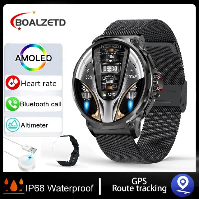 Ultra HD GPS Smartwatch with Bluetooth & 710mAh Battery For Huawei & Xiaomi