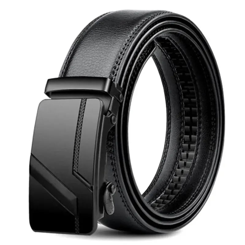 Luxury Belt With Metal Buckle, High-Quality PU Leather