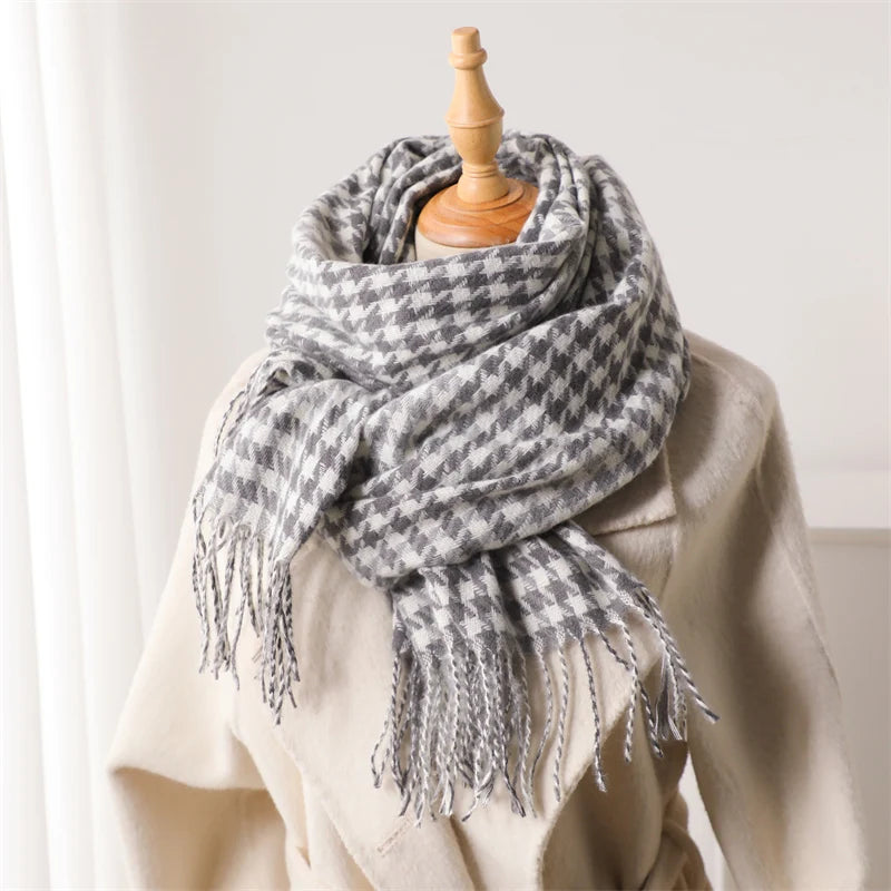 Plaid Cashmere Scarf