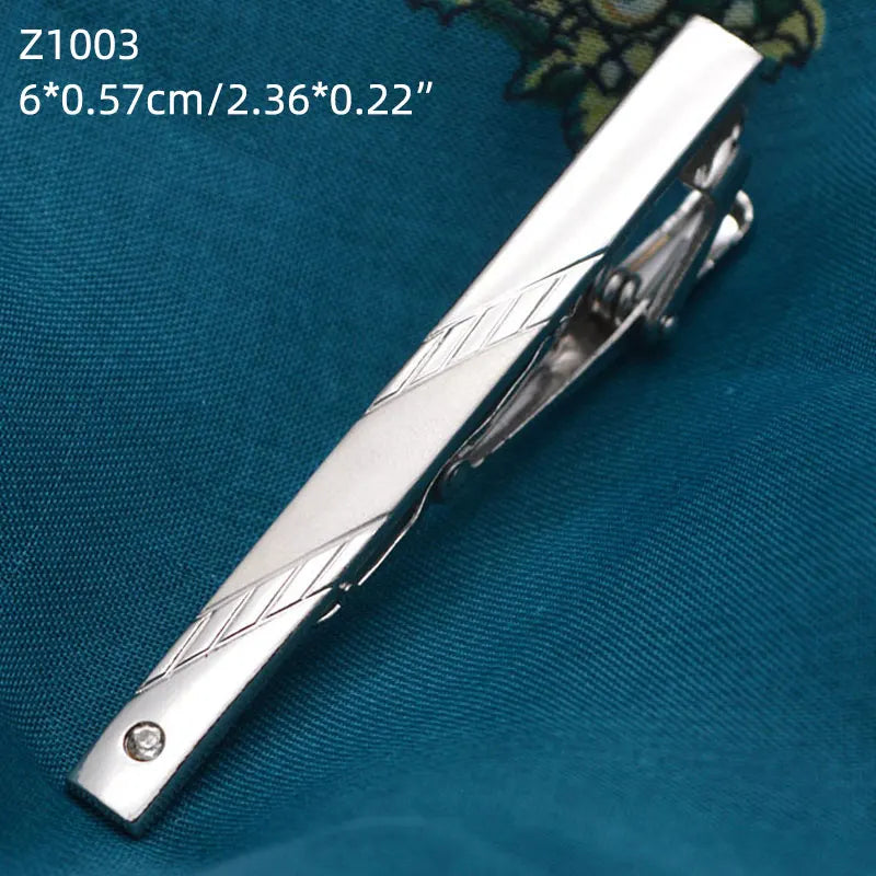 Tie Clips For Men Necktie Clasp Gentleman Crystal