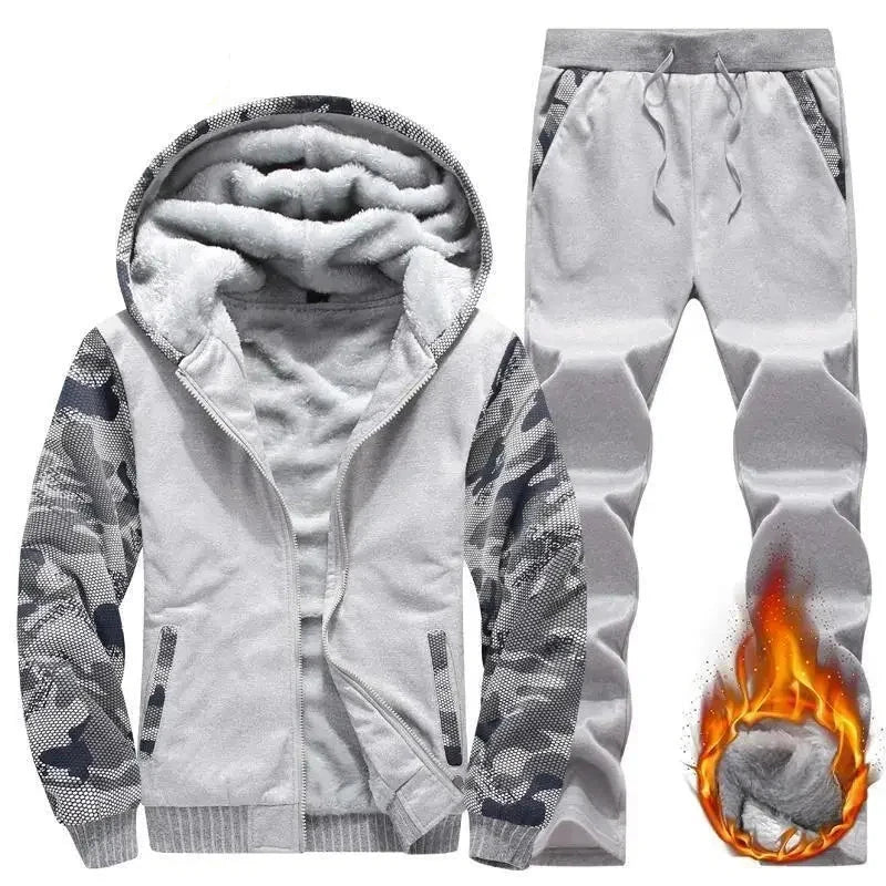 Tracksuit Set Mens - Fleece Thick Warm 2024