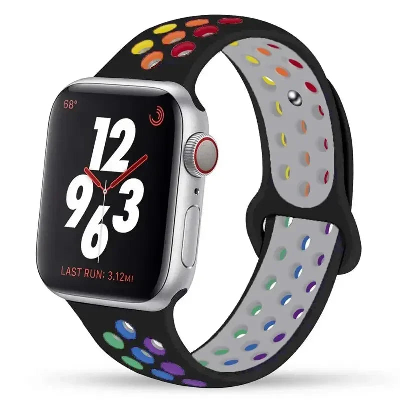 Silicone Sport Straps for Apple Watches